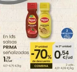 Oferta de Prima - Salsas por 1,79€ en Eroski