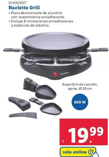 Oferta de SilverCrest - Raclette Grill por 19,99€ en Lidl