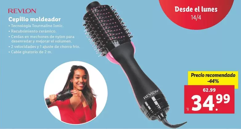 Oferta de Revlon - Cepillo Moldeador por 34,99€ en Lidl