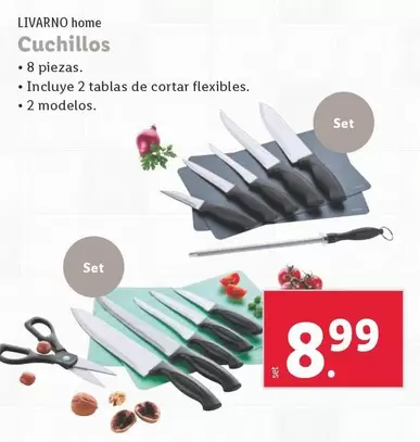 Oferta de Livarno Home - Cuchillos por 8,99€ en Lidl