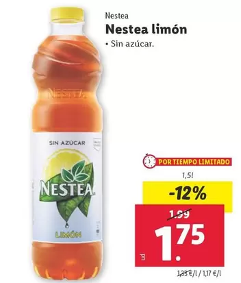 Oferta de Nestea - Limon por 1,75€ en Lidl