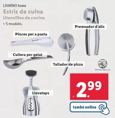 Oferta de Livarno Home - Utensilios De Cocina por 2,99€ en Lidl