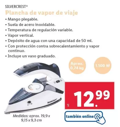 Oferta de SilverCrest - Plancha De Vapor De Viaje por 12,99€ en Lidl