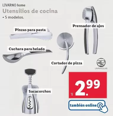 Oferta de Livarno Home - Utensilios De Cocina por 2,99€ en Lidl