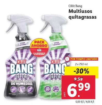 Oferta de Cillit Bang - Multiusos Quitagrasas por 6,99€ en Lidl