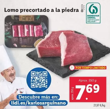 Oferta de Lomo Precortado A La Piedra por 7,69€ en Lidl