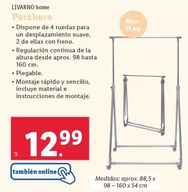 Oferta de Livarno Home - Perchero por 12,99€ en Lidl
