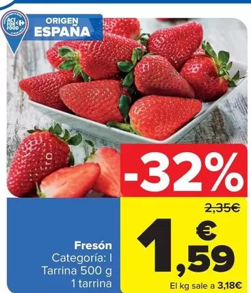 Oferta de Fresón por 1,59€ en Carrefour