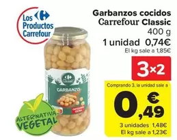 Oferta de Carrefour Classic - Garbanzos Cocidos en Carrefour