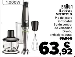 Oferta de Braun - Batidora MQ7035 X por 63,92€ en Carrefour