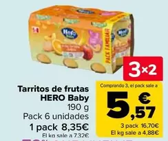 Oferta de Hero - Tarritos De Frutas Baby en Carrefour