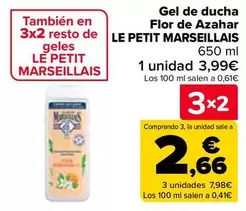 Oferta de Le Petit Marseillais - Gel De Ducha Flor De Azahar  en Carrefour
