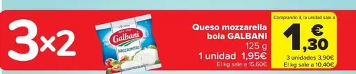 Oferta de Galbani - Queso Mozzarella Bola  en Carrefour