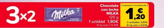Oferta de Milka - Chocolate  Con Leche   en Carrefour