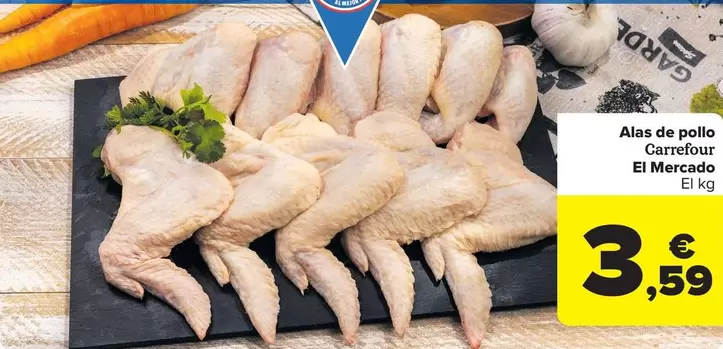 Oferta de Carrefour  - Alas De Pollo El Mercado por 3,59€ en Carrefour