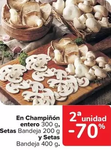 Oferta de En Champinon Entero , Setas Y Setas en Carrefour