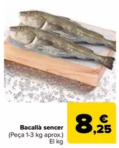 Oferta de Bacalao Entero por 8,25€ en Carrefour