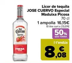 Oferta de Jose Cuervo - Licor De Tequila Especial Fresa Picosa por 16,15€ en Carrefour