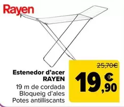 Oferta de Rayen - Tendedero Acero  por 19,9€ en Carrefour