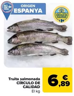 Oferta de Círculo De Calidad -Trucha Asalmonada   por 6,89€ en Carrefour
