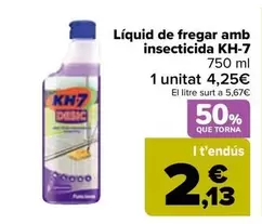 Oferta de Kh7 - Fregasuelo Con Insecticida  por 4,25€ en Carrefour
