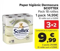 Oferta de Scottex - Papel Higienico Dermocuidado en Carrefour