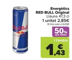 Oferta de Red Bull - Energéticos Original por 2,69€ en Carrefour
