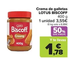 Oferta de Lotus - Crema De Galletas Biscoff por 3,55€ en Carrefour