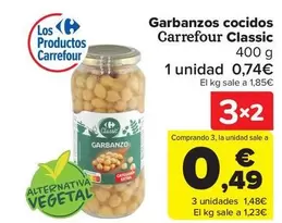 Oferta de Carrefour Classic - Garbanzos Cocidos en Carrefour