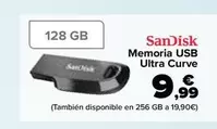Oferta de Sandisk - Memoria Usb Ultra Curve por 9,99€ en Carrefour