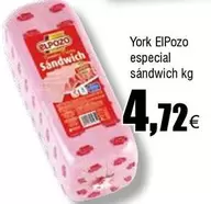 Oferta de Elpozo - York Especial Sandwich por 4,72€ en Froiz