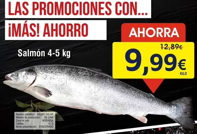 Oferta de Salmón por 9,99€ en Froiz
