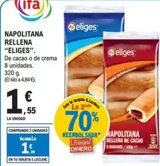 Oferta de Ifa Eliges - Napolitana Rellena por 1,55€ en E.Leclerc