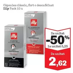 Oferta de Illy - Capsules Classic/ Fort O Descafeinat por 5,25€ en Sorli