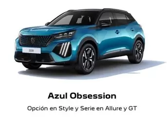 Oferta de Azul Obsession en Peugeot