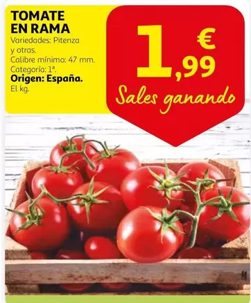 Oferta de Rama - Tomate En por 1,99€ en Alcampo