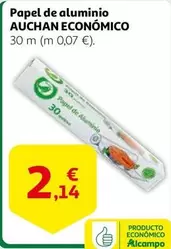 Oferta de Auchan - Papel De Aluminio por 2,14€ en Alcampo