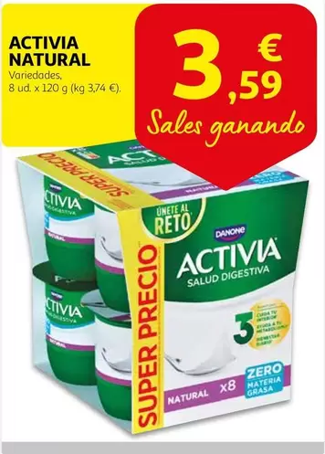 Oferta de Danone - Activia Natural por 3,59€ en Alcampo