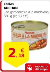 Oferta de Auchan - Callos por 2,18€ en Alcampo