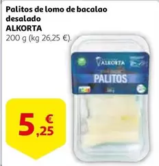 Oferta de Alkorta - Palitos De Lomo De Bacalao Desalado por 5,25€ en Alcampo
