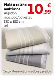 Oferta de Plaid O Colcha Multiusos por 10,99€ en Alcampo