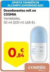 Oferta de Cosmia - Desodorantes Roll On por 0,84€ en Alcampo