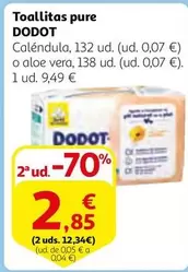 Oferta de Dodot - Toallitas Pure por 9,49€ en Alcampo