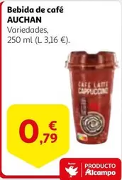 Oferta de Auchan - Bebida De Café por 0,79€ en Alcampo