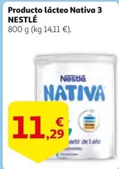 Oferta de Nestlé - Producto Lácteo Nativa 3 por 11,29€ en Alcampo