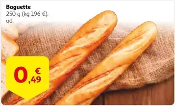Oferta de Baguette por 0,49€ en Alcampo
