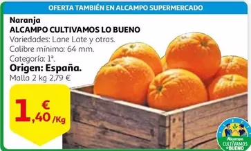 Oferta de Alcampo - Naranja por 1,4€ en Alcampo