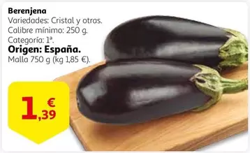 Oferta de España - Berenjena por 1,39€ en Alcampo