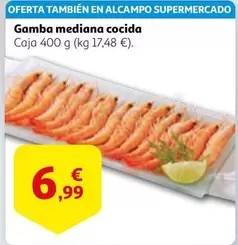 Oferta de Gamba Mediana Cocida por 6,99€ en Alcampo