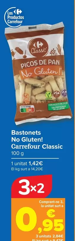 Oferta de Carrefour Classic - Picos  No Gluten!  en Carrefour